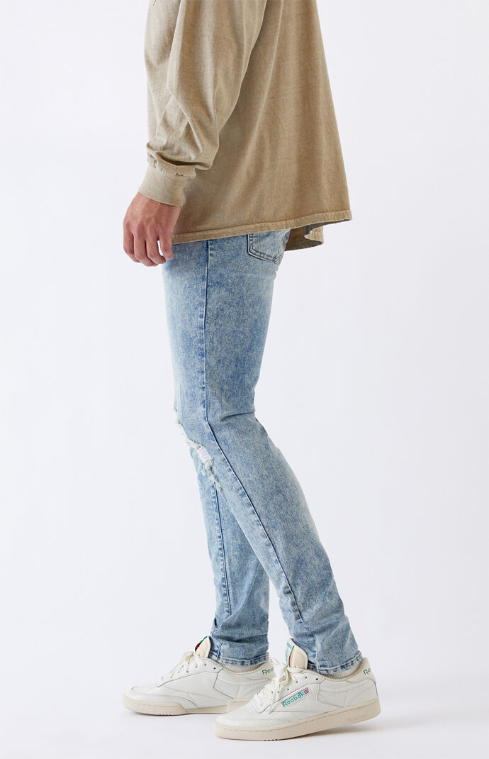 Ripped Light Skinny Jeans