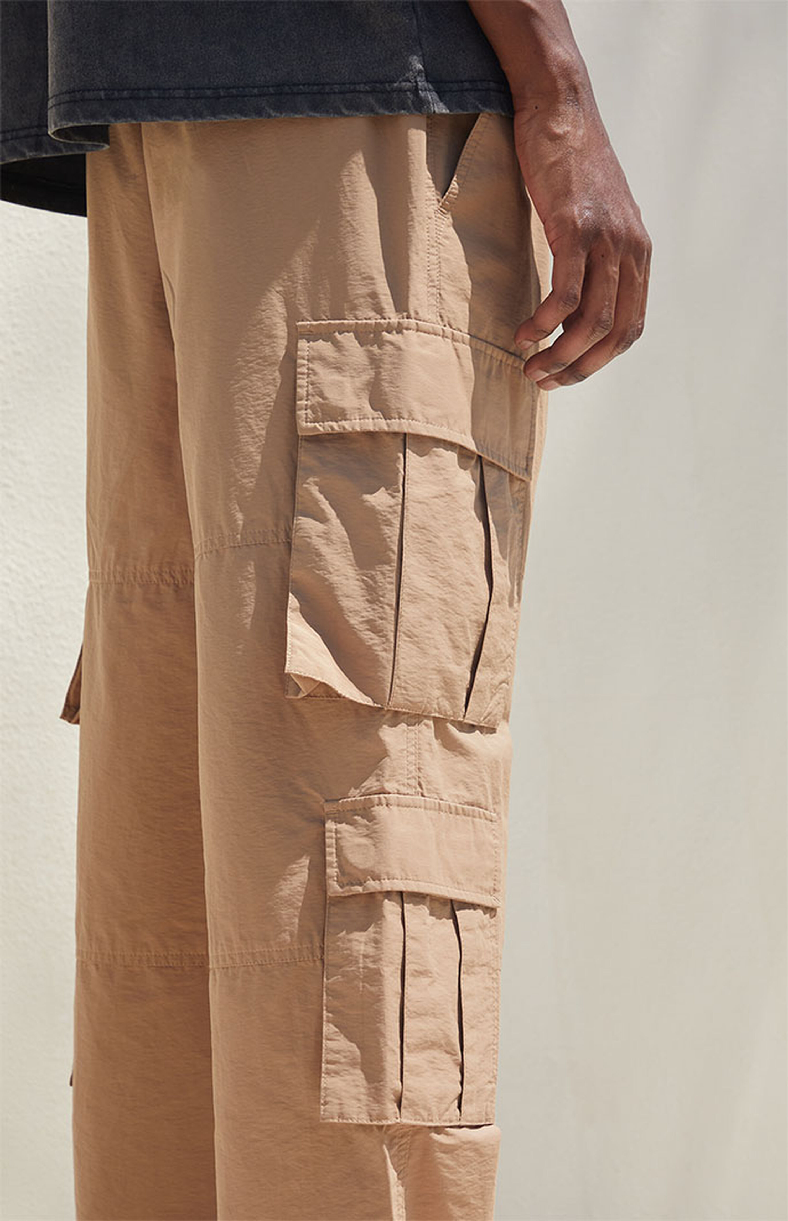 PacSun Khaki Cargo Baggy Pants PacSun
