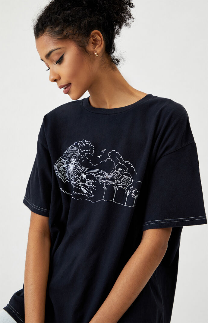 Surfing Skeleton T-Shirt