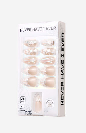 Pearly Girl Almond Press-On Nails image number 2