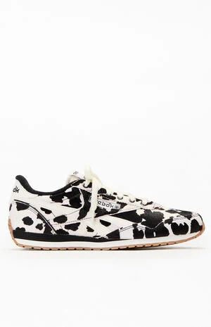 Women's Cow Print Classic AZ Sneakers image number 1