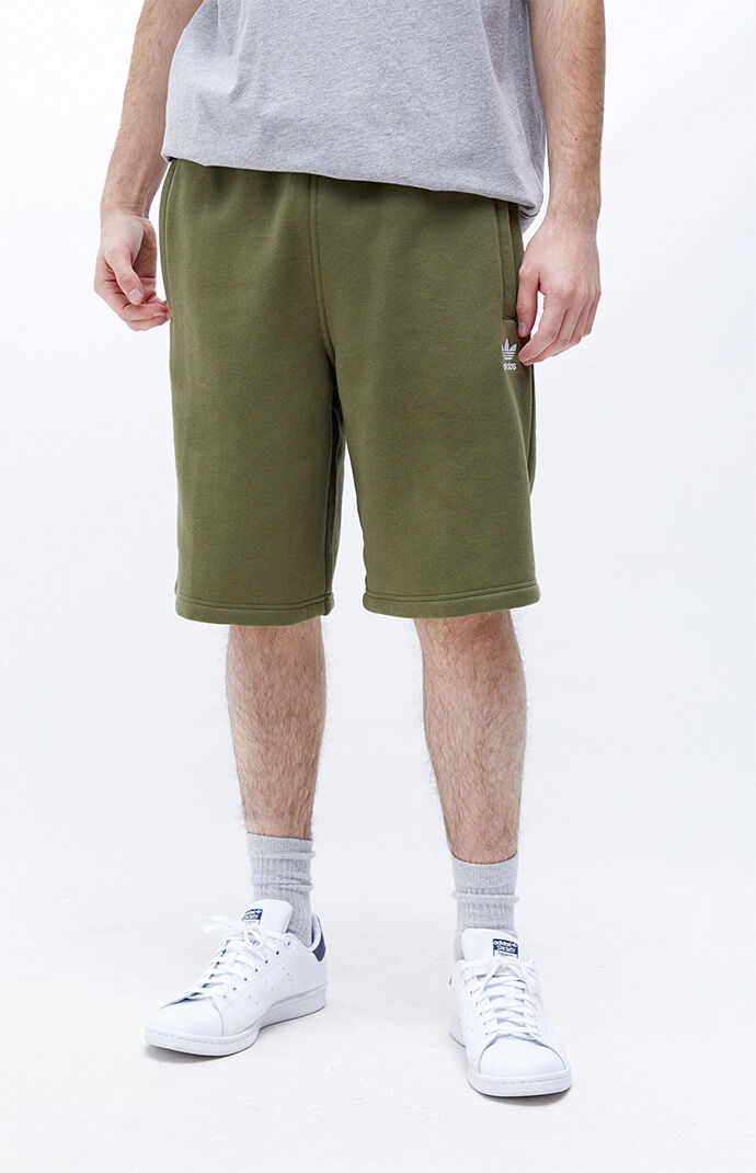 adidas Olive Essentials Sweat Shorts 