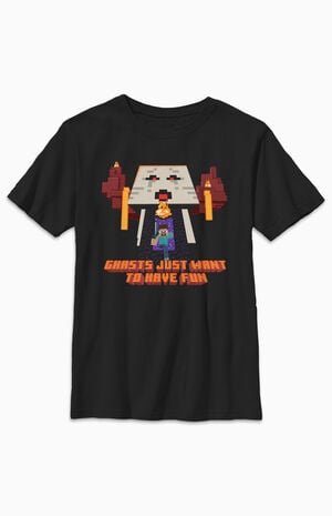 Kids Minecraft Ghasts T-Shirt image number 1