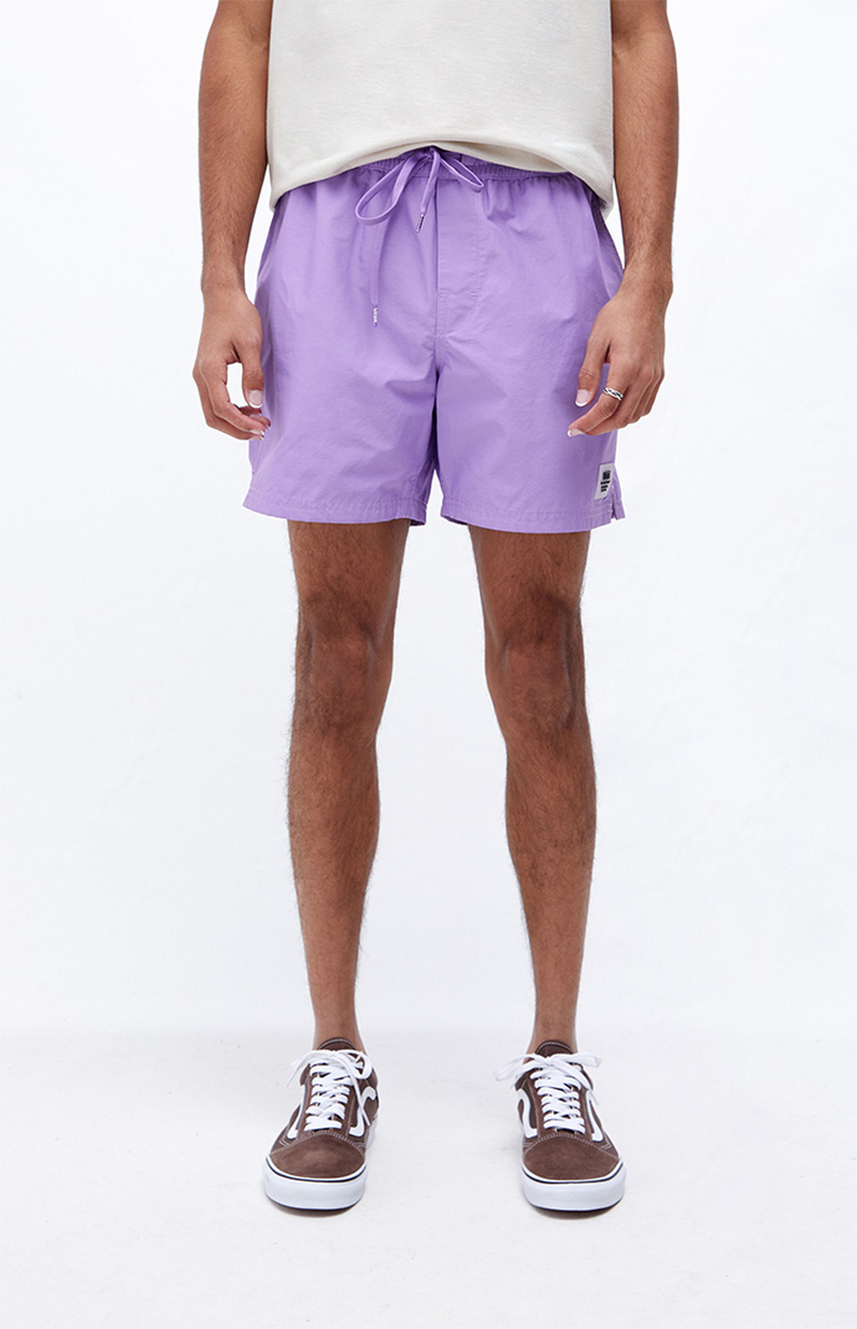 Vans Purple Primary Volley Shorts PacSun
