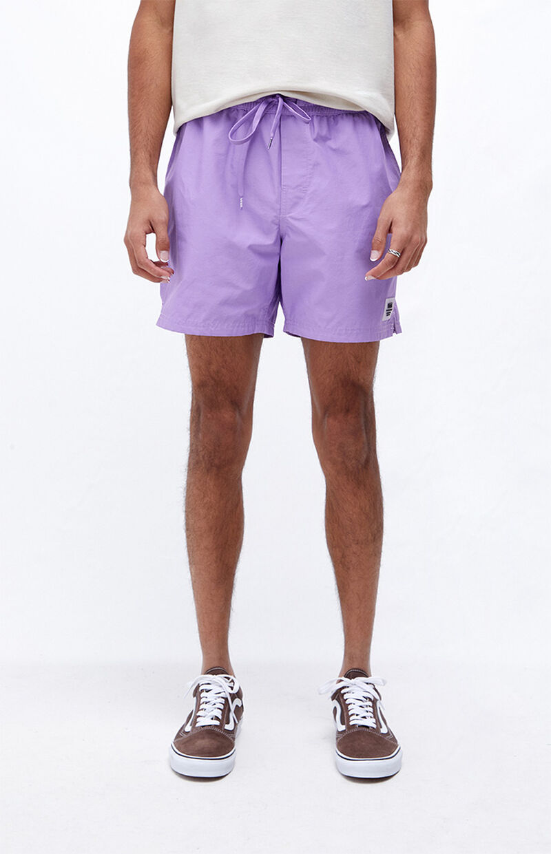 Vans Purple Primary Volley Shorts PacSun