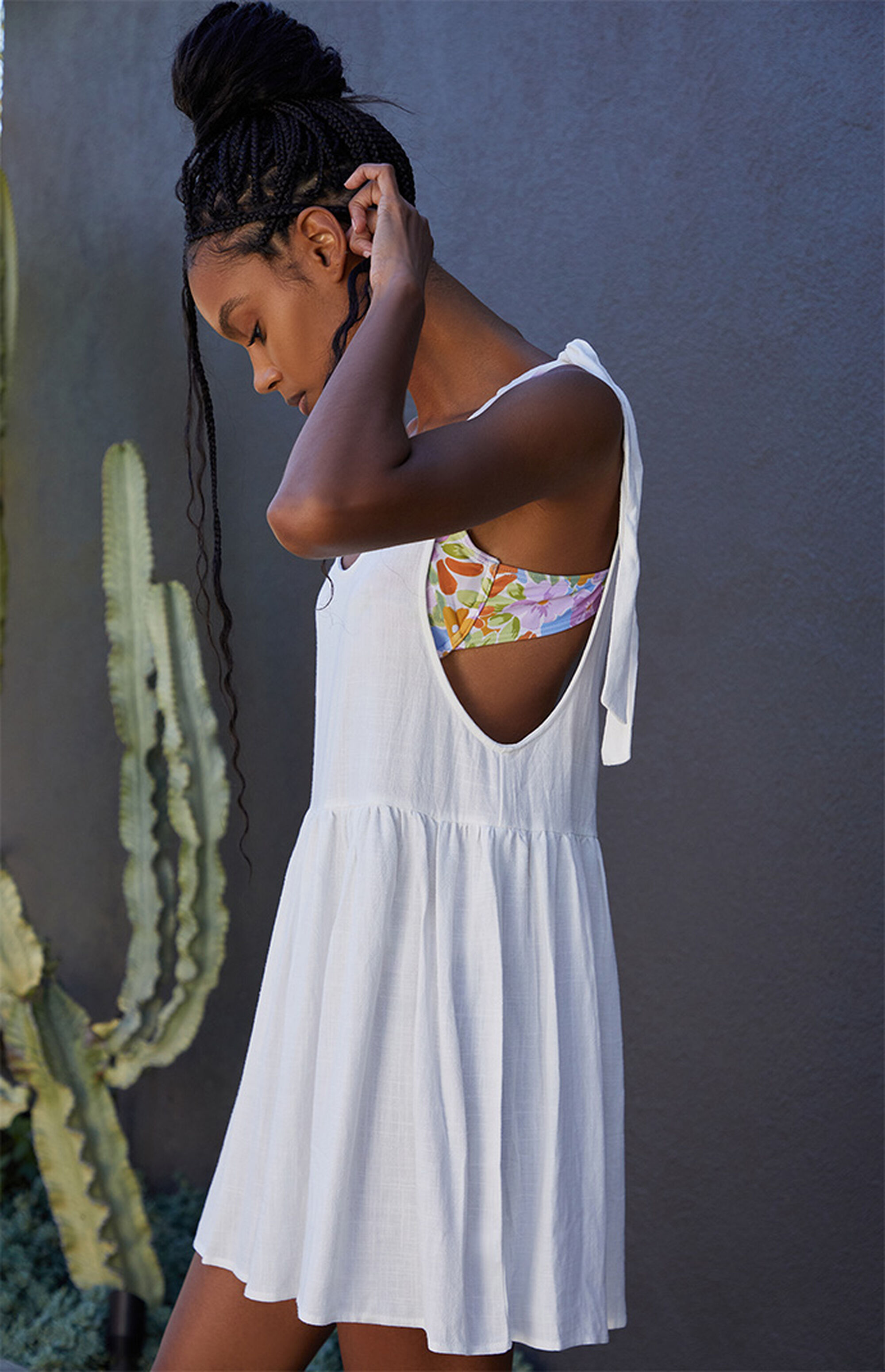 LA Hearts Tie Strap Babydoll Dress PacSun