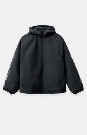 Vintage Black Half-Zip Anorak Jacket image number 1