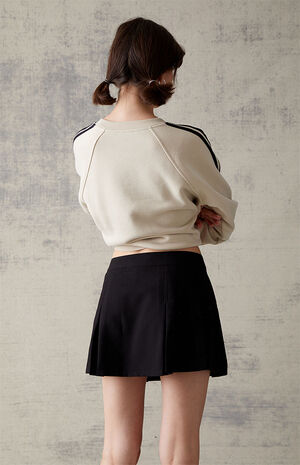 Black Pleated Cargo Mini Skirt image number 5