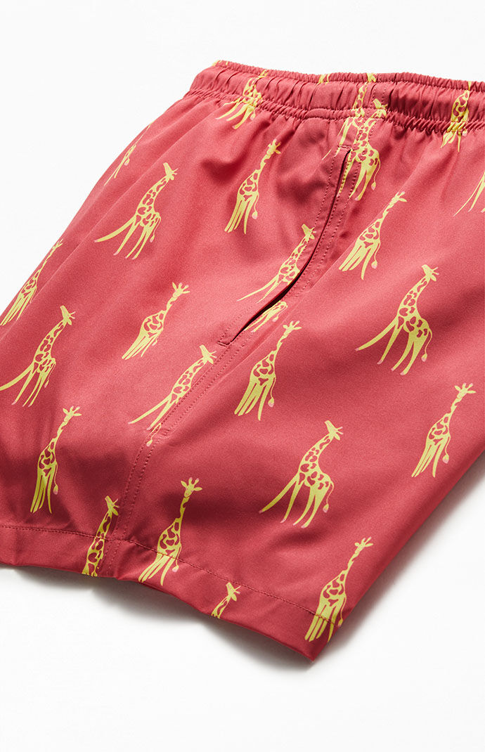 Giraffe swim trunks shop