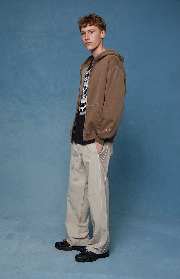 Pacsun Gray Baggy Track Pants