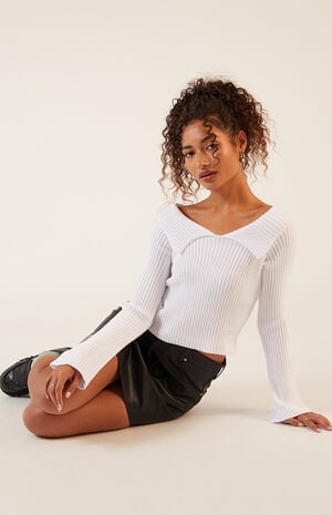 Lane Off-The-Shoulder Sweater image number 4