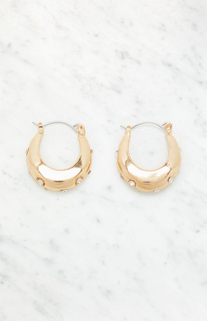 LA Hearts Starburst Hoop Earrings