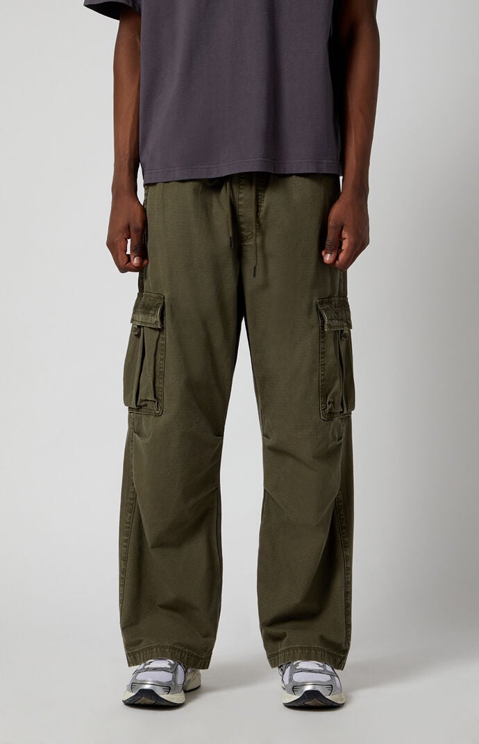 PacSun Olive Ripstop Extreme Baggy Cargo Pants | PacSun PacSun Olive Ripstop Extreme Baggy Cargo Pants | PacSun