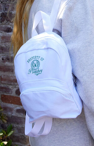 By PacSun Cream Property Mini Backpack image number 3