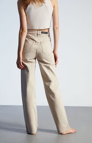Eco Beige '90s Boyfriend Jeans image number 4