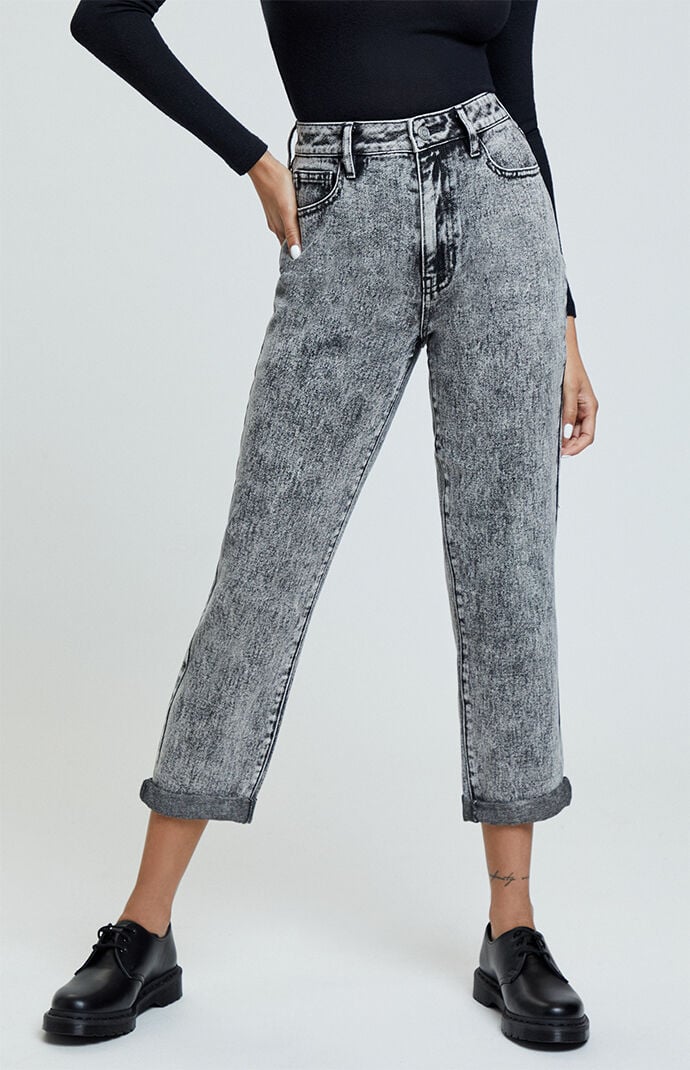 grey mom jeans