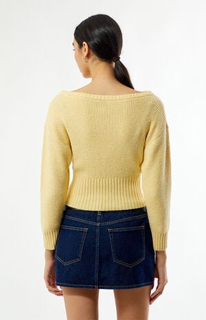 Cosette Ribbed Off-The-Shoulder Sweater image number 4