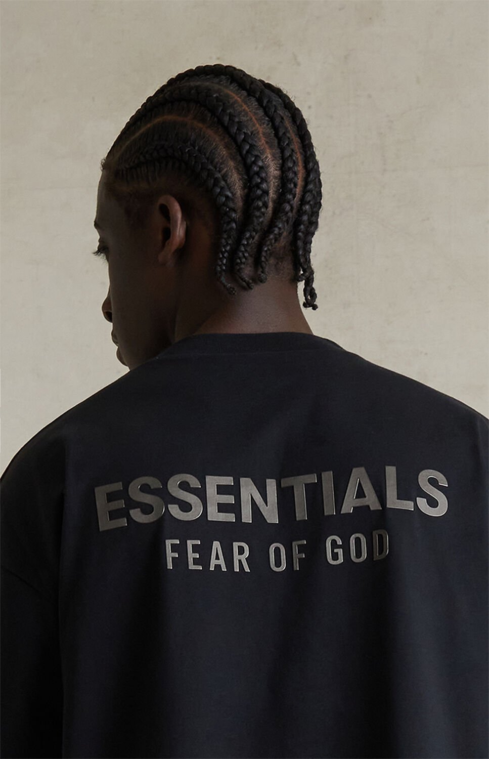 Fear of God ESSENTIALS Jet Black Classic T-Shirt thumbnail 5