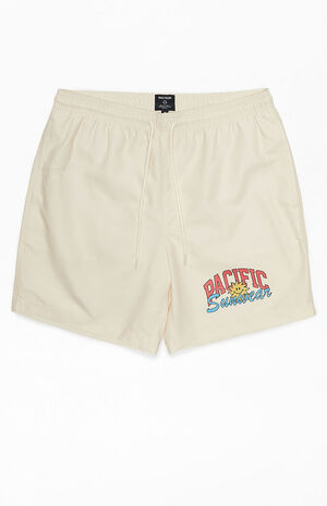 Recycled Sun & Shrooms 17" Swim Trunks image number 1