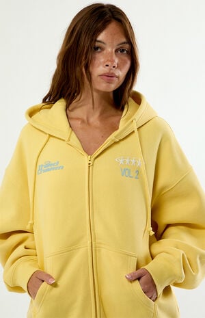 Yellow Puff Graphic V2 Zip Up Hoodie image number 4