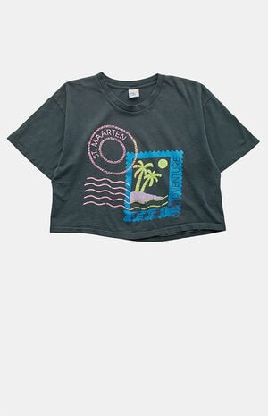 '90s St. Maarten Cropped T-Shirt image number 1