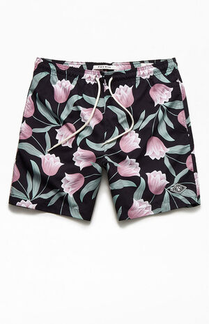 Tulips 17" Swim Trunks image number 1