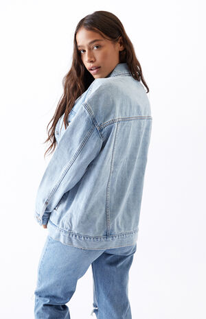 Pacsun Oversized Trucker Denim Jacket Pacsun