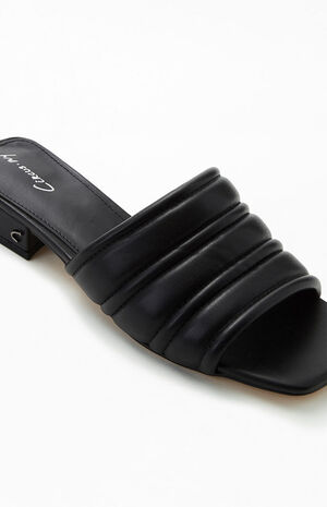 Women's Black Joana Slide Sandals image number 6