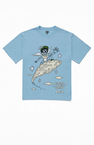 x Future Saint Blue Graphic T-Shirt image number 1