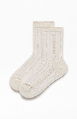 Textured Ruffle Socks image number 1