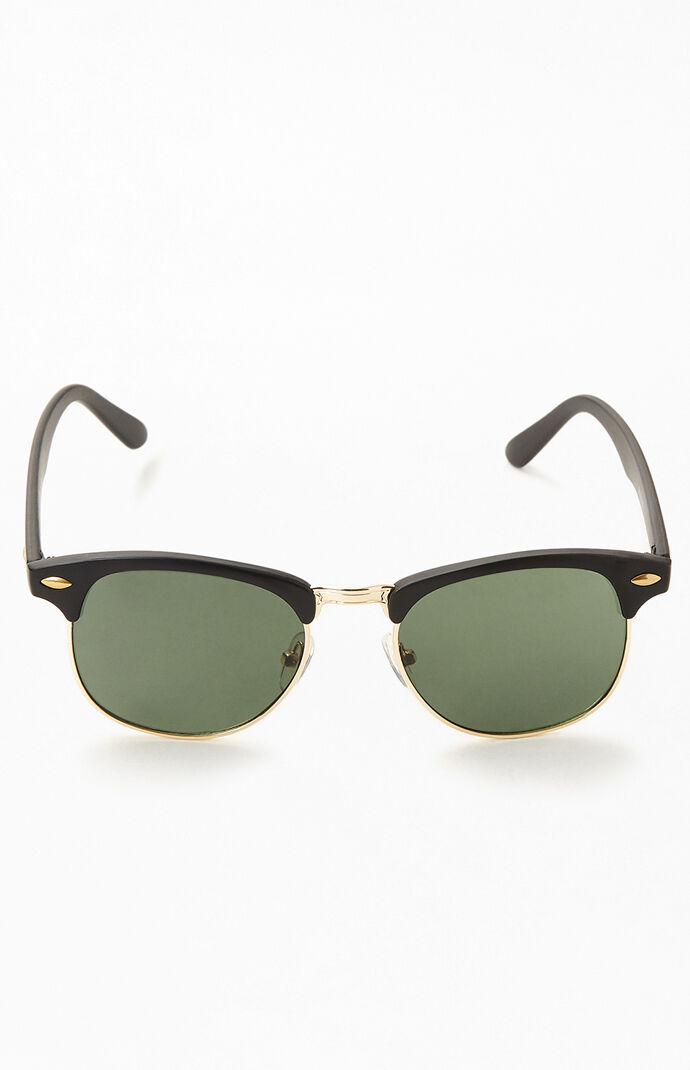 Black & Gold Small Metal 50Fifty Sunglasses