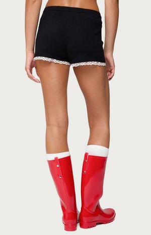 Sansa Lacey Knit Micro Shorts image number 3