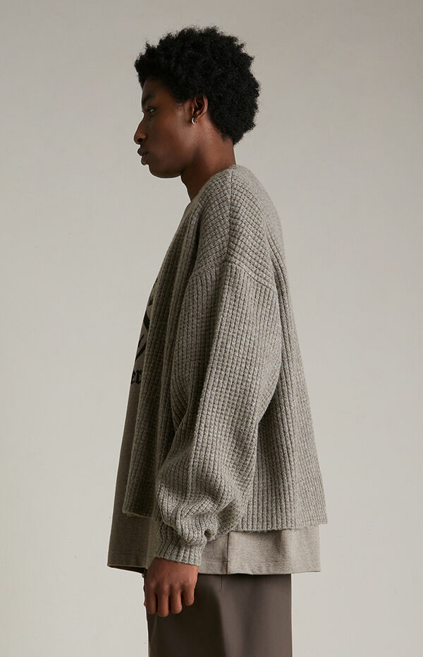 ESSENTIALS】HEAVY WAFFLE CARDIGAN | AYIN HYEON waffle cardigan  