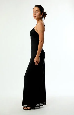 Elena Mesh Maxi Dress image number 3