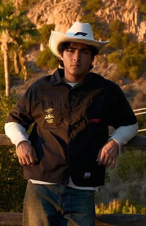 x Pacsun Cream Cowboy Hat image number 1