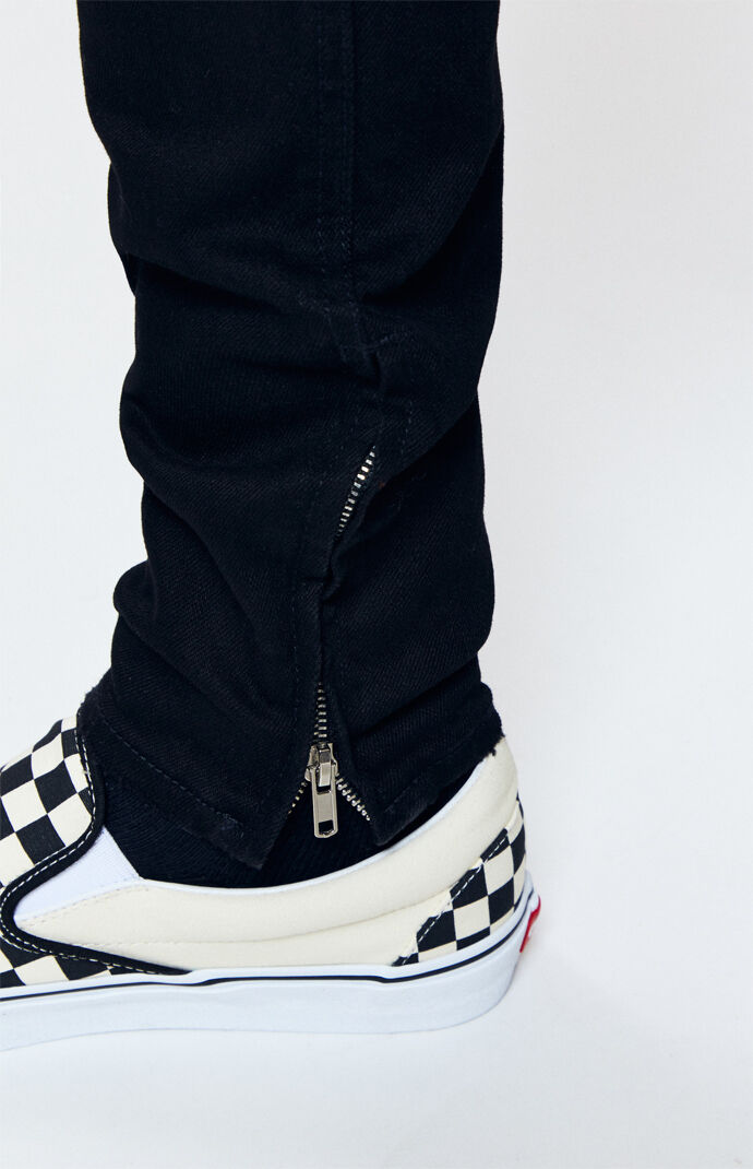 Black Ripped Moto Skinniest Jeans PacSun PacSun