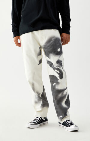 By PacSun Natural Wash Vintage Loose Jeans image number 1