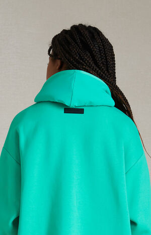 Essentials Mint Leaf Hooded Dress image number 4