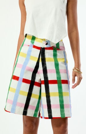 Rainbow Confetti Wishes Jorts image number 2