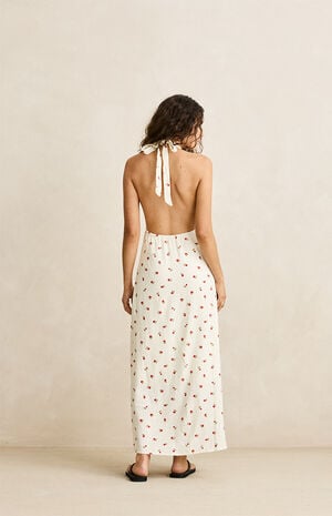 Mila Floral Halter Midi Dress image number 3