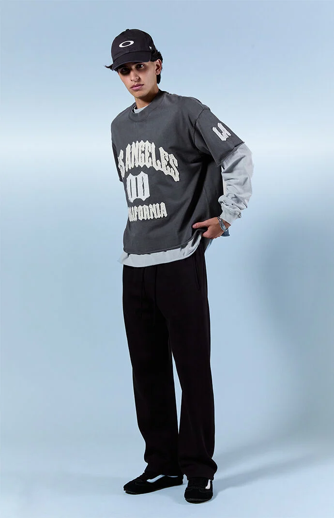 Pacsun Black Johnny Fleece Straight Sweatpants