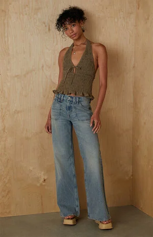 Liz Smocked Halter Top image number 6