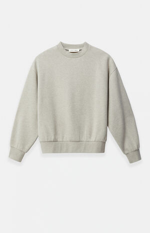 Heather Stone Classic Fleece Crew Neck Sweatshirt