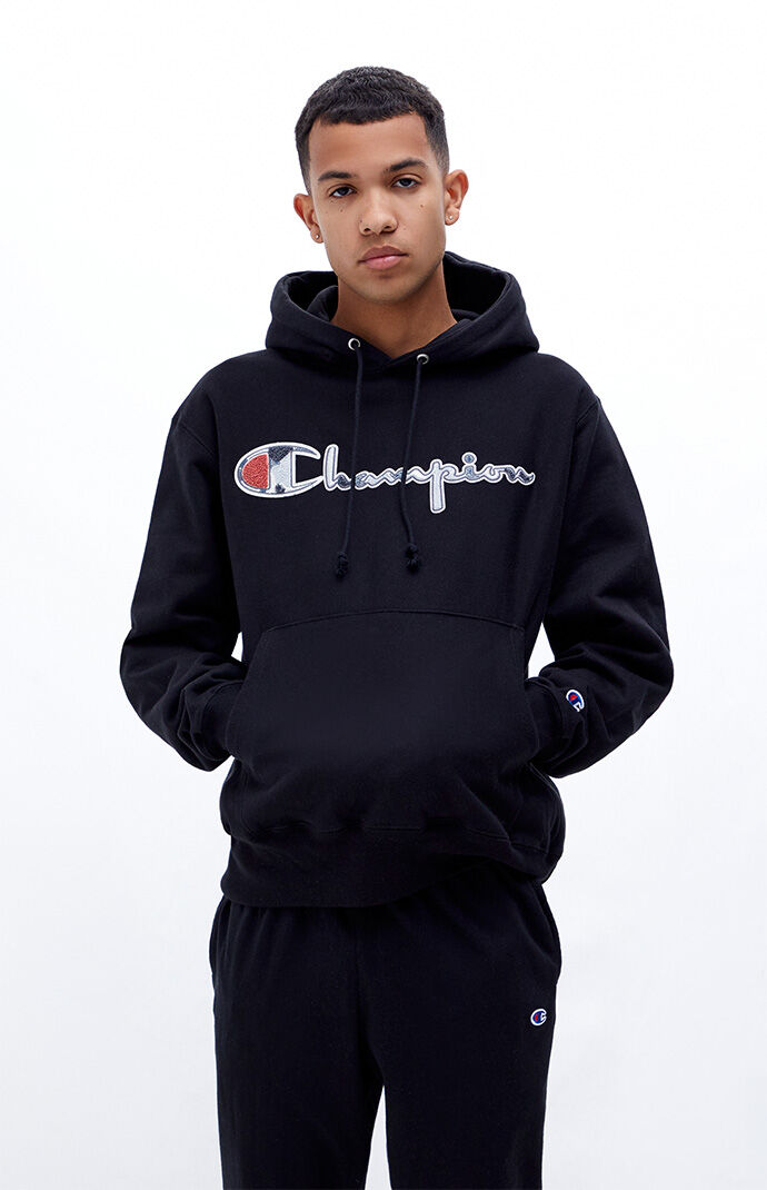 Champion Mixed Motif Hoodie PacSun