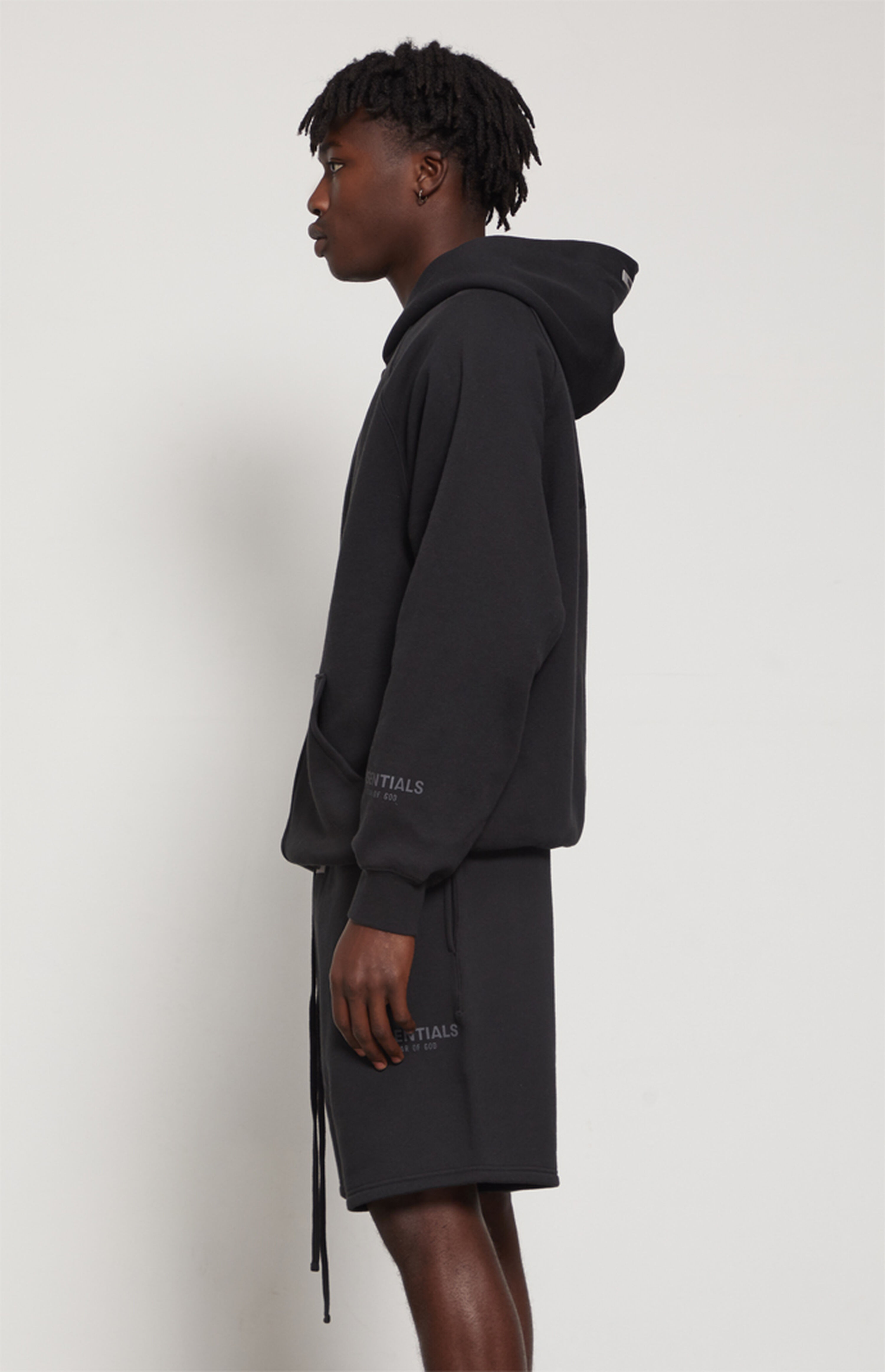 Fear Of God FOG Essentials Black Full Zip Hoodie PacSun