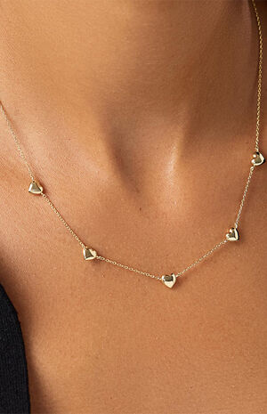 Lev Mini Station Heart Necklace image number 2