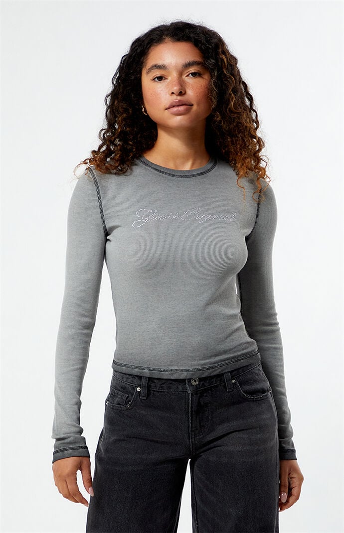 GUESS Originals Rhinestone Long Sleeve T-Shirt | PacSun