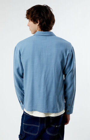 Black Cropped Classic Long Sleeve Shirt image number 4