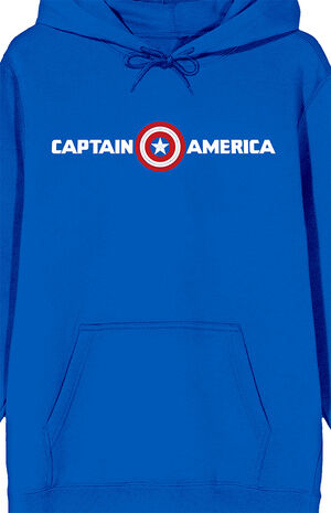 Captain America Brave New World Shield Logo Hoodie image number 2