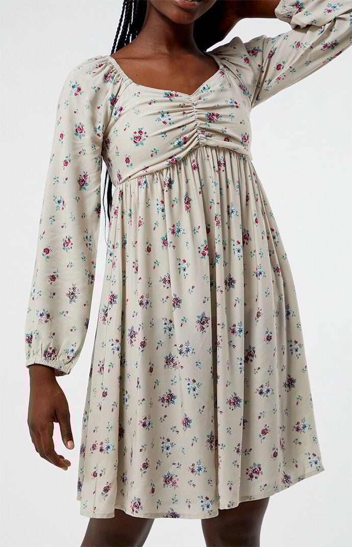 Pacsun Kids Ditsy Long Sleeve Mini Dress